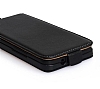 HTC One Dik Kapakl Siyah Deri Klf - Resim: 3