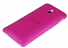 HTC One mini 0.2 mm Ultra nce effaf Pembe Rubber Klf - Resim: 2