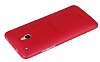 HTC One mini 0.2 mm Ultra nce effaf Krmz Rubber Klf - Resim: 3