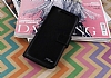 Eiroo HTC One mini 2 Standl Czdanl Siyah Deri Klf - Resim: 1
