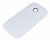 HTC One mini 2 Nokta Desenli Beyaz Silikon Klf - Resim: 1