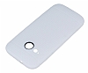 HTC One mini 2 Nokta Desenli Beyaz Silikon Klf - Resim: 2