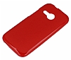 HTC One mini 2 Krmz Silikon Klf - Resim: 1