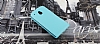 HTC One Mini Dik Kapakl Mavi Deri Klf - Resim: 2