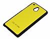 HTC One mini Siyah Kenarl Sert Mat Sar Rubber Klf - Resim: 1