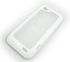 HTC One V Silikon Kenarl effaf Beyaz Sert Mat Rubber Klf - Resim: 1