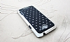 HTC One X Ekose Tal Siyah Sert Rubber Klf - Resim: 2
