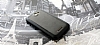 HTC One X Silikon Kenarl effaf Siyah Sert Mat Rubber Klf - Resim: 1