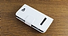 HTC Windows Phone 8S Standl Czdanl Beyaz Deri Klf - Resim: 2