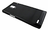 Huawei Ascend P1 Siyah Silikon Klf - Resim: 2