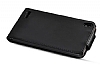 Huawei Ascend P6 Dik Kapakl Siyah Deri Klf - Resim: 3