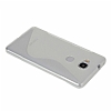 Huawei GR5 Desenli effaf Beyaz Silikon Klf - Resim: 1