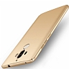 Huawei Mate 9 Tam Kenar Koruma Gold Rubber Klf - Resim: 4