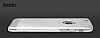 ibacks Essence II iPhone 6 / 6S Premium Metal Silver Rubber Klf - Resim: 3
