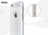 ibacks Essence II iPhone 6 / 6S Premium Metal Silver Rubber Klf - Resim: 2