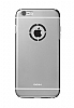 ibacks Fling iPhone 6 Plus / 6S Plus Premium Metal Dark Silver Rubber Klf - Resim: 2