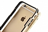 ICON iPhone 6 / 6S Gold Silikon Kenarl effaf Rubber Klf - Resim: 8