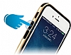 ICON iPhone 6 Plus / 6S Plus Dark Silver Silikon Kenarl effaf Rubber Klf - Resim: 5