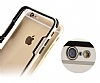 ICON iPhone 6 Plus / 6S Plus Dark Silver Silikon Kenarl effaf Rubber Klf - Resim: 2