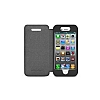 iLuv iPhone SE / 5 / 5S Thin Kapakl Siyah Deri Klf - Resim: 2