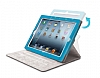 iLuv Snoopy Folio iPad 2 / iPad 3 / iPad 4 Standl Yan Kapakl Krmz Deri Klf - Resim: 2