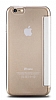 InTheAir iPhone 6 Plus / 6S Plus nce Yan Kapakl Beyaz Deri Klf - Resim: 1