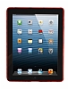 Eiroo iPad 2 / iPad 3 / iPad 4 ekilli Krmz Silikon Klf - Resim: 1