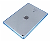 iPad Air Mavi Silikon Kenarl effaf Rubber Klf - Resim: 2