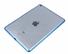 iPad Air Mavi Silikon Kenarl effaf Rubber Klf - Resim: 1