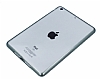 iPad Mini / Mini 2 / Mini 3 Siyah Silikon Kenarl effaf Rubber Klf - Resim: 1