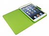 iPad Mini / Mini 2 / Mini 3 Standl Yan Kapakl Siyah Deri Klf - Resim: 3