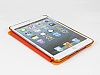 iPad Mini 2 / Mini 3 Standl Yan Kapakl Turuncu Deri Klf - Resim: 2