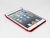 iPad Mini 2 / Mini 3 Standl Yan Kapakl Krmz Deri Klf - Resim: 1