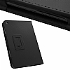 iPad Mini / Mini 2 / Mini 3 Standl Siyah Deri Klf - Resim: 1