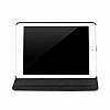 iPad Pro 9.7 360 Derece Dner Standl Siyah Deri Klf - Resim: 2