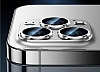 iPhone 12 Mini 5.4 in Metal Siyah Kamera Lens Koruyucu - Resim: 2