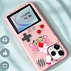 iPhone 12 Oynanabilir Tetris Gameboy Pembe Telefon Klf Panter - Resim: 1