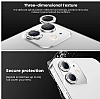 iPhone 13 Mini Silver Tal Kamera Lens Koruyucu - Resim: 4