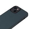 iPhone 13 Pro Max Metal Tulu Kahverengi Deri Klf - Resim: 3
