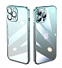 iPhone 13 Pro Max Geili Kamera Korumal Siyah-Mavi Silikon Klf - Resim: 5