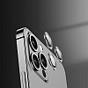 iPhone 14 Silver Metal Kamera Lens Koruyucu - Resim: 5