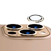 iPhone 14 Pro Crystal Gold Tal Kamera Lensi Koruyucu - Resim: 3