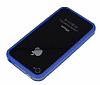 iPhone 4 / 4S Bumper ereve Lacivert Klf - Resim: 3