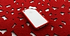 iPhone 4 / 4S Fiyonklu Krmz Bumper ereve Klf - Resim: 2