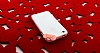 iPhone 4 / 4S Fiyonklu Beyaz Bumper ereve Klf - Resim: 1
