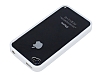 iPhone 4 /4S Silikon Kenarl effaf Beyaz Rubber Klf - Resim: 3