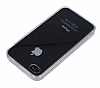 iPhone 4 / 4S Silikon Kenarl Ultra nce Kristal effaf Klf - Resim: 3