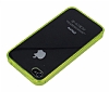 iPhone 4 / 4S Silikon Kenarl Ultra nce Kristal Sar Klf - Resim: 2