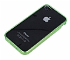 iPhone 4 / 4S Silikon Kenarl Ultra nce Kristal Yeil Klf - Resim: 2