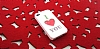 iPhone 4 / 4S Love Crystal Beyaz Sert Rubber Klf - Resim: 3